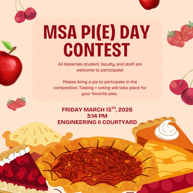 MSA Pi(e) Day Poster