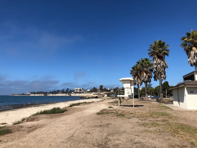 Goleta Beach with UCSB in the background